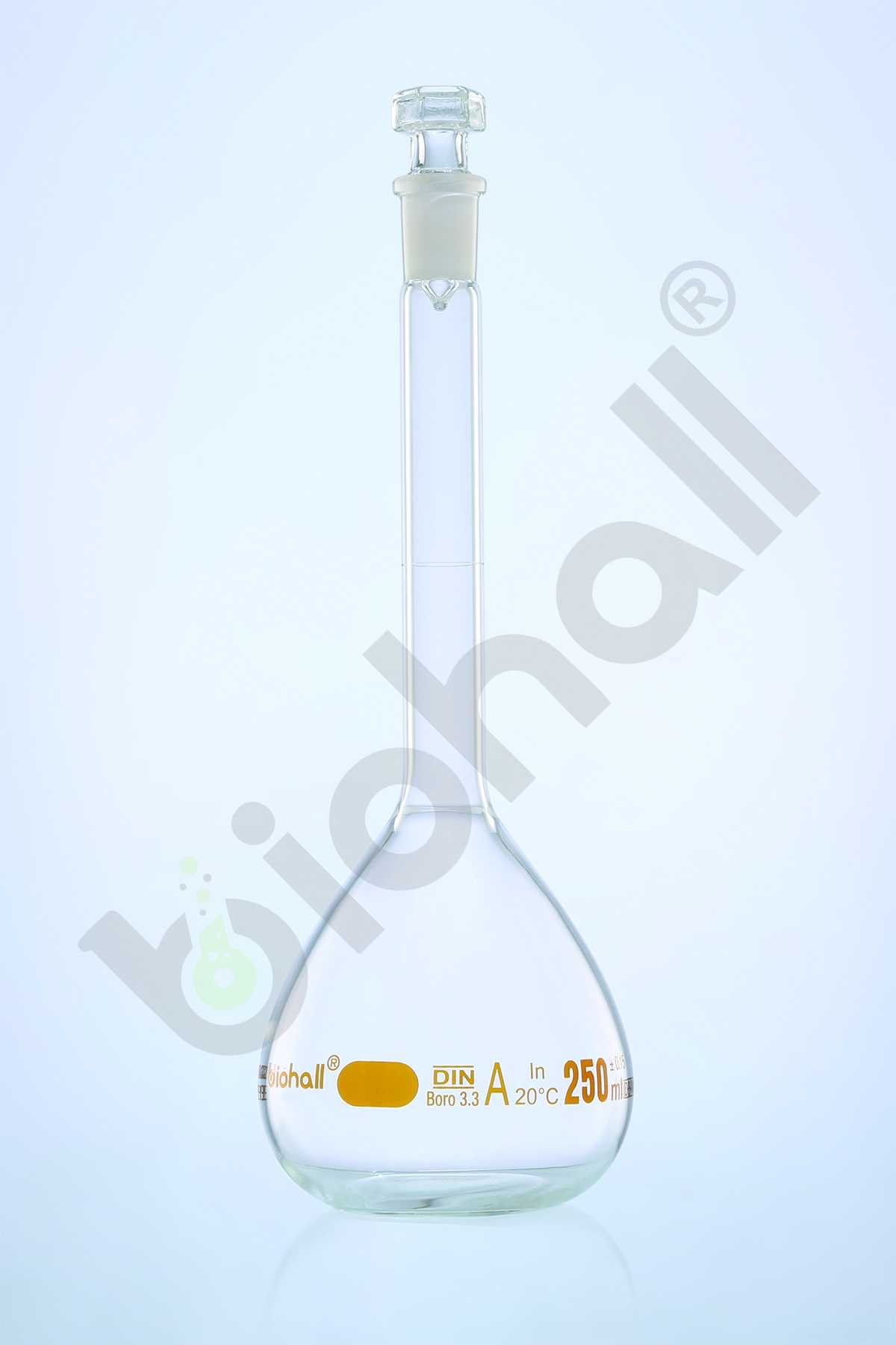 Volumetric Flask Wide Neck, Individual Certified (Clear Glass)